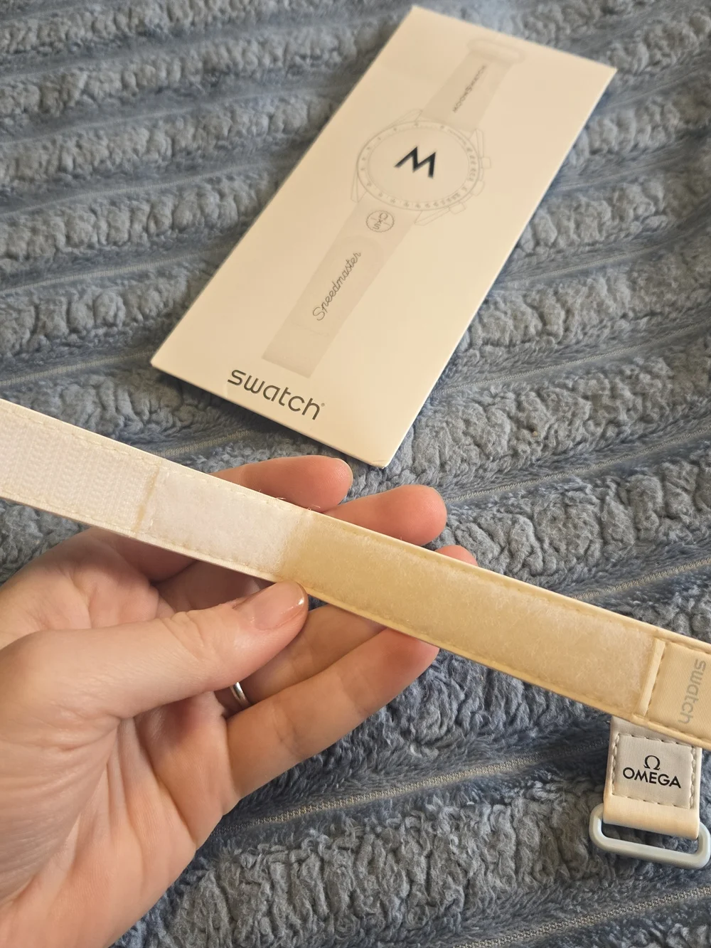 Swatch x Omega Speedmaster White Watch Strap